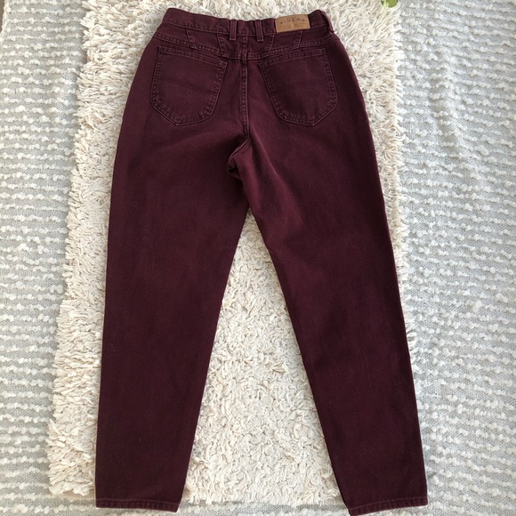 SOLD Vintage Rider maroon high waisted jeans - Picture 7 of 8